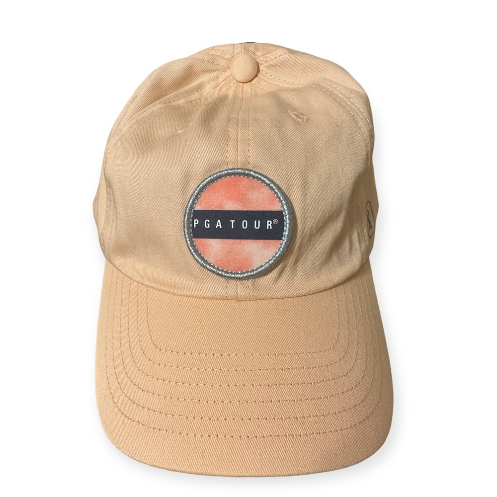 PGA Tour Golf Unisex Embroidered Peach Pearl Activewear/Outdoor Hat NWT